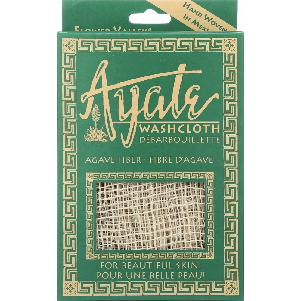 Flower Valley Ayate Hand-Woven Natural Agave Washcloth 1 Count